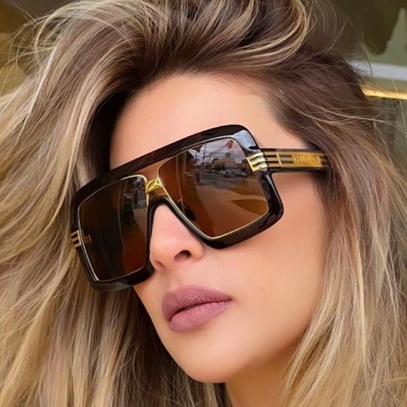 Large GUCCI Brown Tortoiseshell Sunglasses - Picture 1 of 7